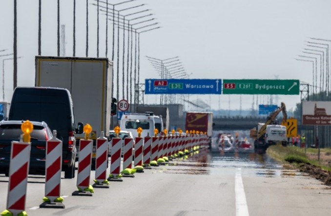 Jak postępują prace przy rozbudowie autostrady A2 o trzeci pas ruchu