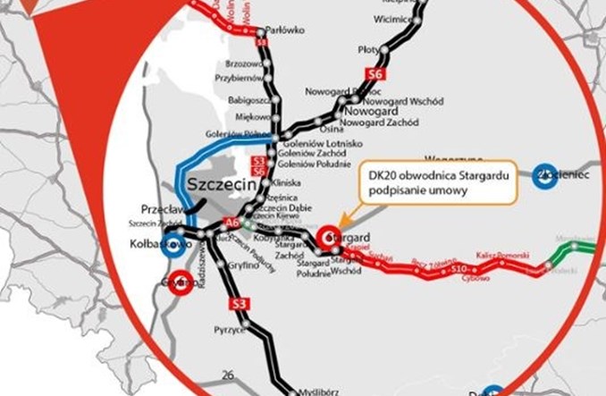 Stargard będzie miał kolejną obwodnicę. GDDKiA podpisała umowę ze Strabagiem 