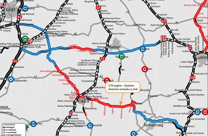 Finał projektowania S74 Łagów – Opatów 