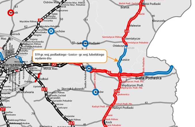 Przebieg S19 w woj. mazowieckim zatwierdzony 