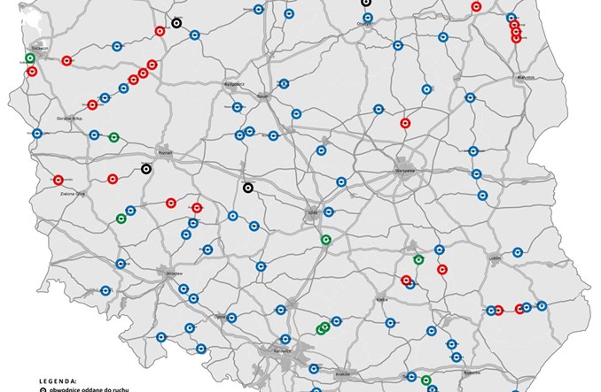 Program obwodnicowy. Gotowe są cztery ze 100 obwodnic 