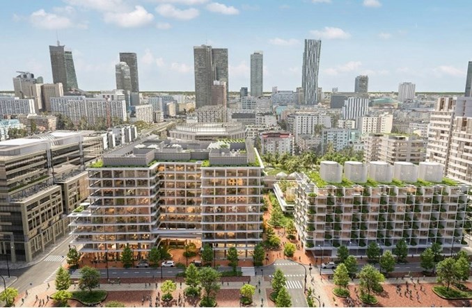 Stump Franki: multitechnologie u zbiegu ulic Towarowej, Pańskiej oraz Miedzianej w Warszawie