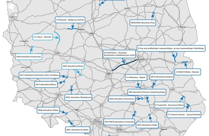 W 2025 roku GDDKiA ogłosi przetargi na 330 km dróg za 13,5 miliarda [Plany]