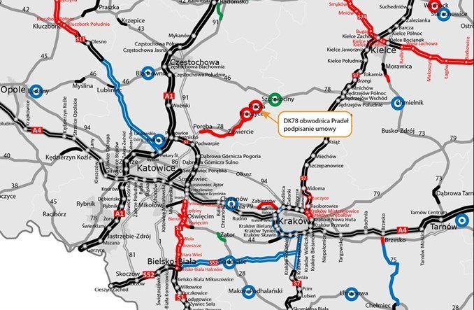 Nadchodzi budowa obwodnicy Pradeł. GDDKiA rozstrzygnęła ważny przetarg 