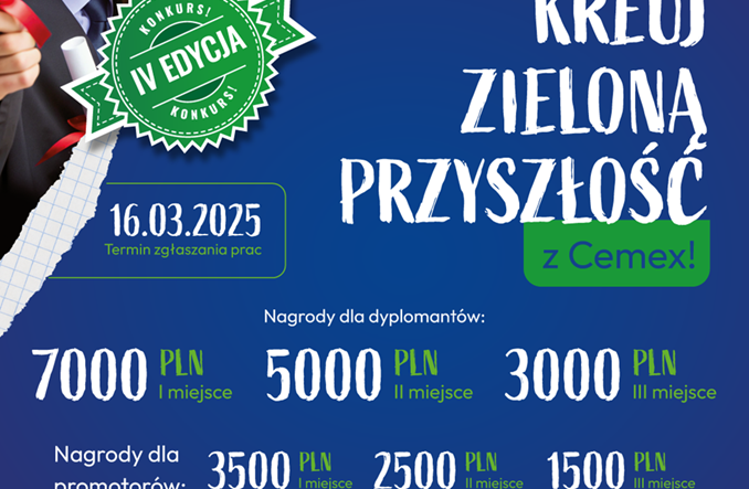 IV edycja konkursu „Kreuj zieloną przyszłość z Cemex”