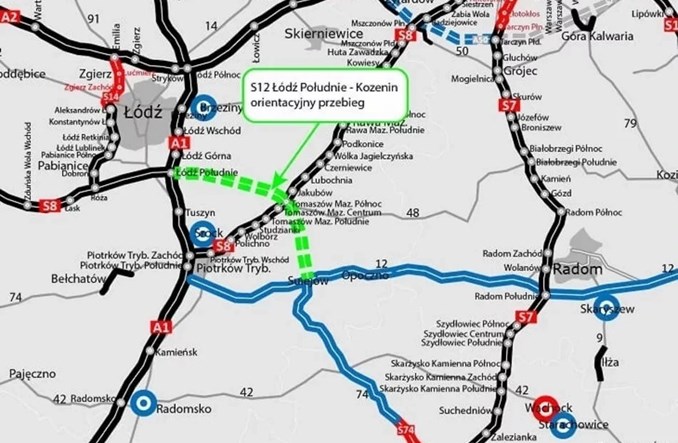 Kiedy ruszą prace przy S12 Piotrków – Kozenin? 