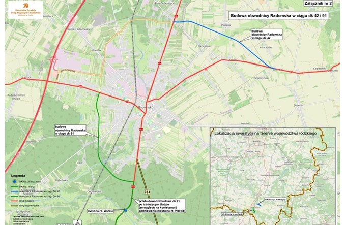 Łódzkie: Bezpieczniejsza DK-91 pod Radomskiem 