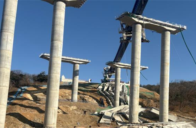 Śmiertelna katastrofa na budowie mostu w Korei Południowej