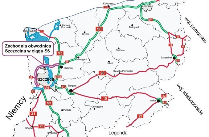 Są decyzje ZRID dla zachodniej obwodnicy Szczecina