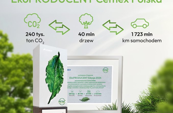 III Edycja Programu EkoPRODUCENT Cemex Polska 2024 rozstrzygnięta