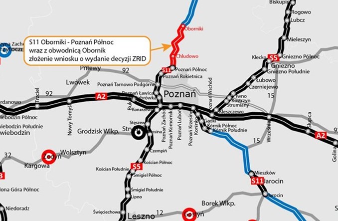 Wielkopolskie. Mirbud zakończył projektowanie S11 Oborniki – Poznań  