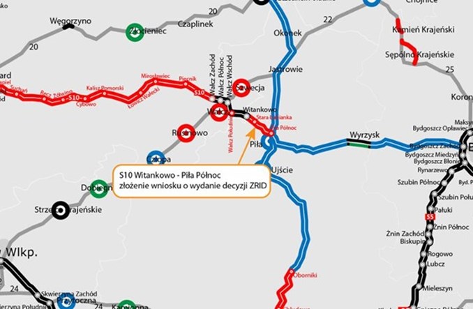 Wniosek o ZRID dla S10 Witankowo – Piła Północ