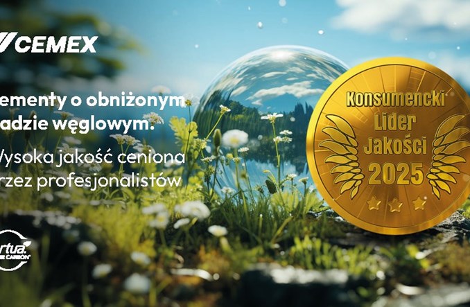 Złote Godło Konsumenckiego Lidera Jakości 2025 ponownie dla Cemex Polska