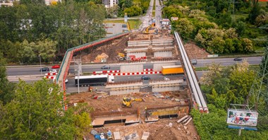 Kolejny etap przebudowy wiaduktów nad S86 [zdjęcia]