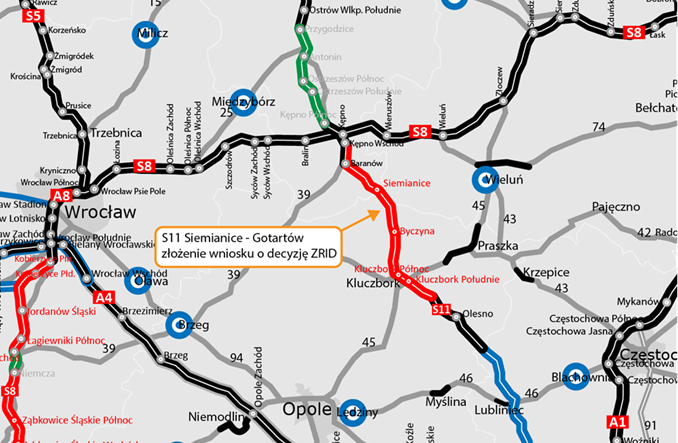 Zaprojektowano ostatni fragment  S11 między Wielkopolską i Opolszczyzną