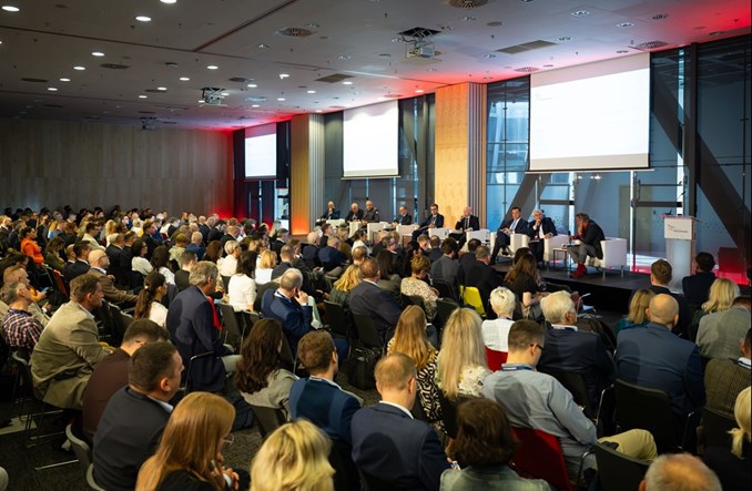 Woźniak, Kurkowski, Kwieciński (GDDKiA), Wyborski, Mochocki (PKP PLK), Czernicki (CPK) na Kongresie Infrastruktury Polskiej!