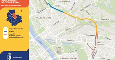 Warszawa. Rusza przetarg dotyczący obwodnicy śródmiejskiej