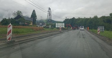 Małopolskie. Postępuje przebudowa drogi w powiecie limanowskim