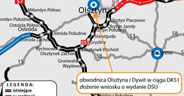 Który wariant obwodnicy Olsztyna i Dywit?