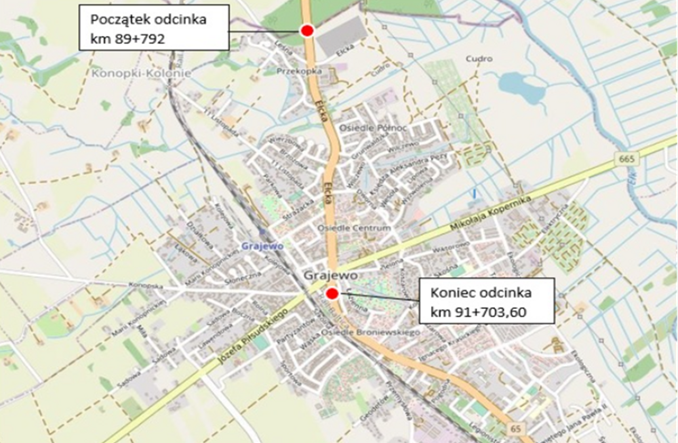 Aneks do Programu Inwestycji na rozbudowę DK65 w Grajewie
