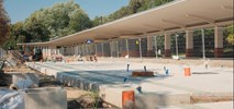Łódź. Są widoczne postępy przebudowy krańcówki w parku Staromiejskim