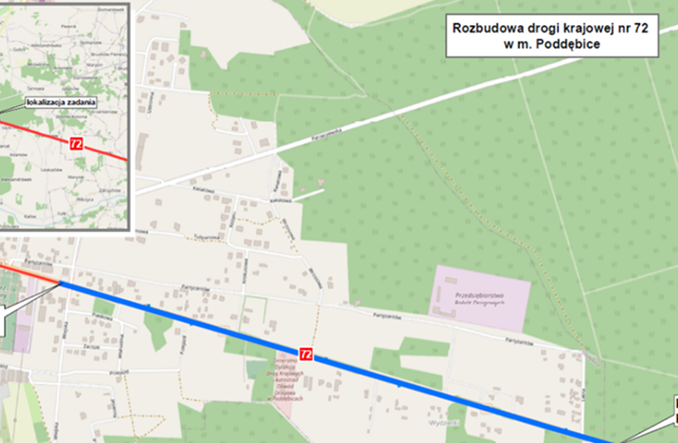 Wybrano wykonawcę projektu rozbudowy DK72