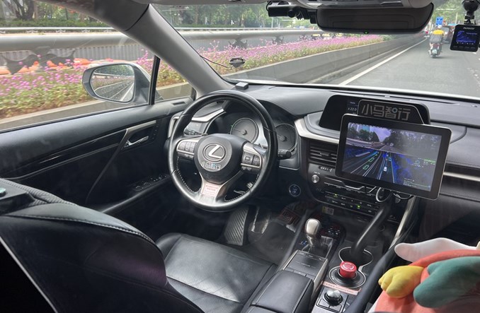 Autonomiczne taxi w Shenzhen 