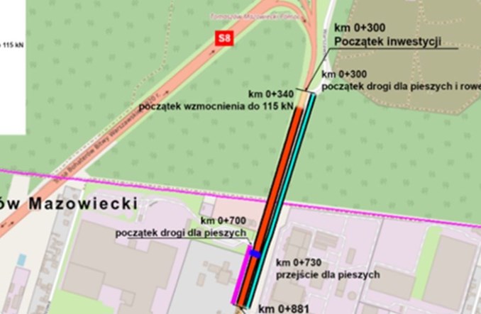 Rozbudowa DK48 w Tomaszowie Mazowieckim coraz bliżej