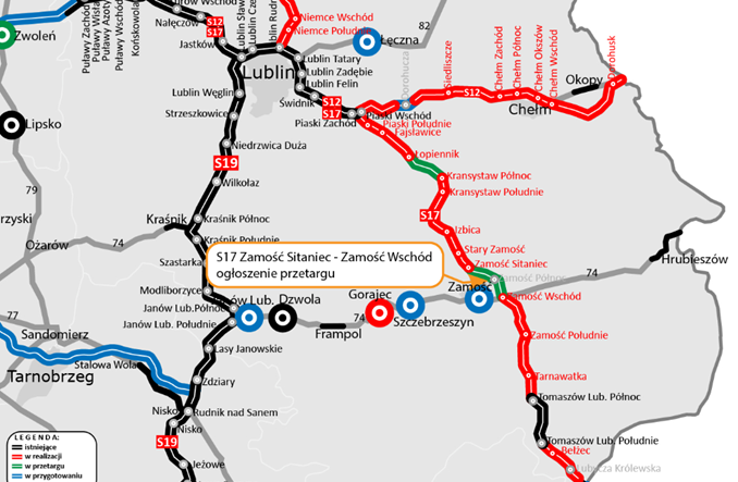 S17. Przetarg na ostatni fragment Lublin – Zamość
