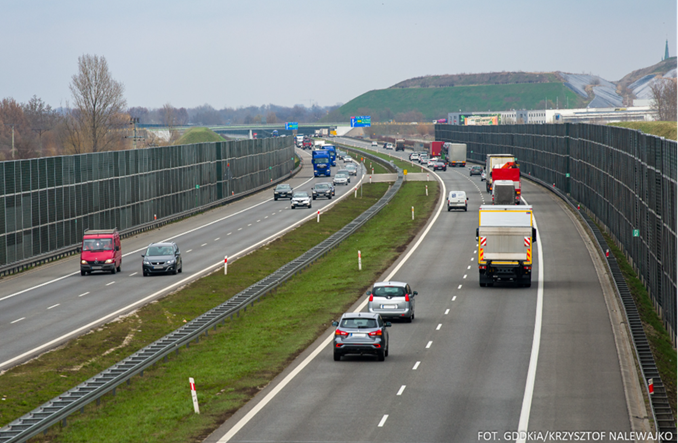 Powstanie 50 km ekranów akustycznych na A1