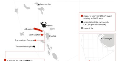 Orlen kupuje udziały w dwóch złożach w Norwegii i rusza z ich zagospodarowaniem