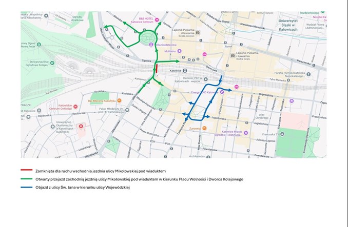 Katowice. Kolejna faza przebudowy wiaduktów 