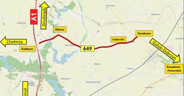Kujawsko-pomorskie. Przygotowania do przebudowy drogi przy A1