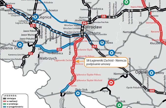 Komplet umów na S8 Wrocław - Bardo. Ostatni kontrakt dla Budimeksu