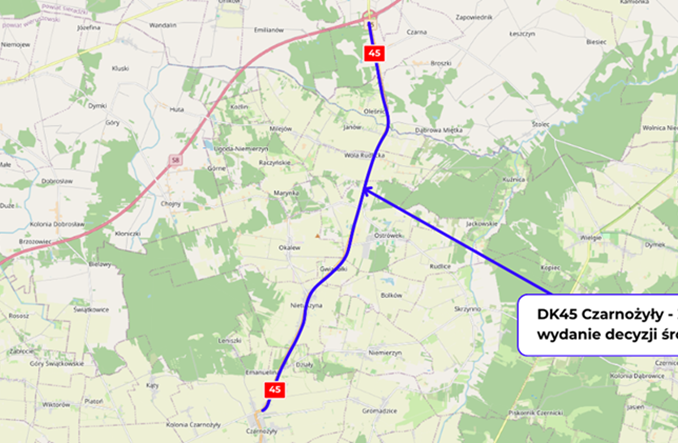 Jest decyzja środowiskowa dla rozbudowy DK45 przy S8