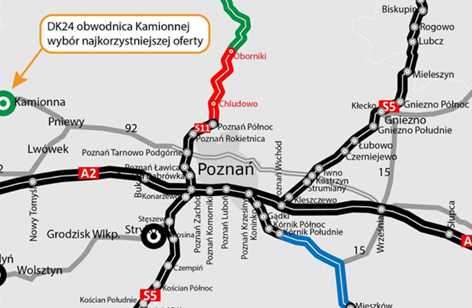 Wybrano najkorzystniejszą ofertę na nową obwodnicę pod Poznaniem