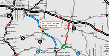 Wielkopolskie. Jest trzecia umowa na rozbudowę DK25