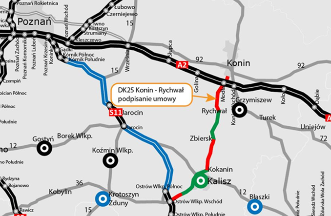 Wielkopolskie. Jest trzecia umowa na rozbudowę DK25
