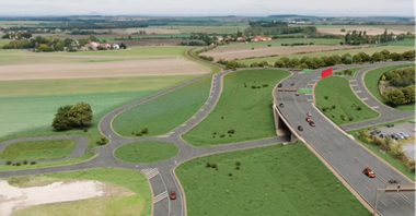 Zastój przy budowie węzła pod Pragą. Trwa już półtora roku