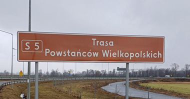 S5 oficjalnie oznakowana jako Trasa Powstańców Wielkopolskich