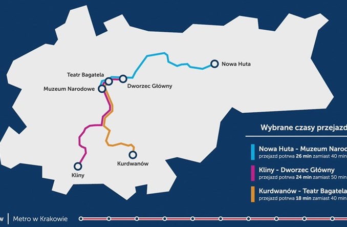 Bukowiec: 40 mld zł na metro. Nie tylko w Krakowie 