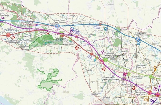 Znamy rekomendowany wariant S10 na Mazowszu