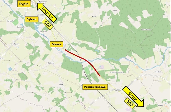 Kujawsko-pomorskie. Przebudują drogę pod Rypinem