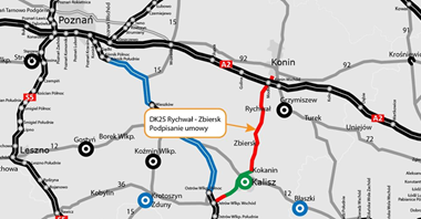 Wielkopolskie. Czwarta umowa na rozbudowę DK25