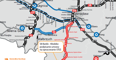 S8. Umowa na dokumentację dla ostatniego odcinka na Dolnym Śląsku