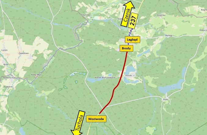 Przebudują połączenie Tucholi z DK22