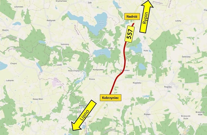 Kujawsko-pomorskie. Kolejny odcinek pod Rypinem do remontu