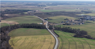 Postępuje rozbudowa DK25 na północ od Bydgoszczy [zdjęcia]