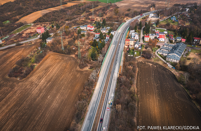 Śląskie. Ciszej w Będzinie na DK86