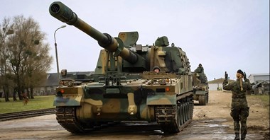 Pierwsze haubice K9 w Braniewie przy granicy z Rosją [zdjęcia]